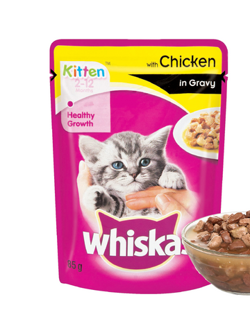 Whiskas Kitten Chicken in Gravy 80g