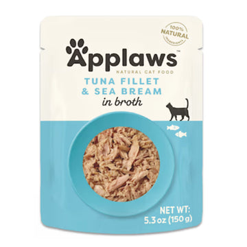 Applaws Cat Tuna Fillet With Seabream In Broth 70g