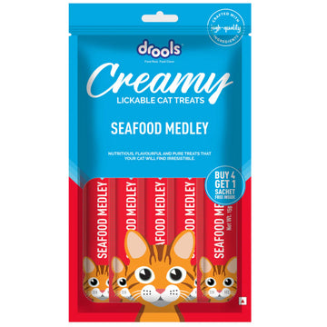 Drools Creamy Treats Seafood Medley 75g