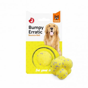Fofos ultra Durable Dog Ball Yellow n Gray
