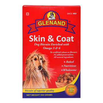 Glenand Skin n Coat Dog Biscuits 500g