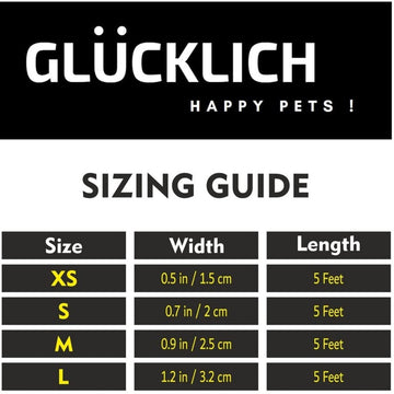 Glucklich Premium Printed Dog Leash With Padded Handel L