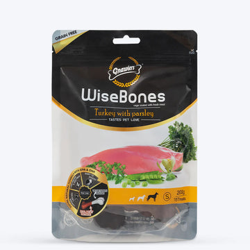 Gnawlers Turkey Parsley Wise Bone 200g