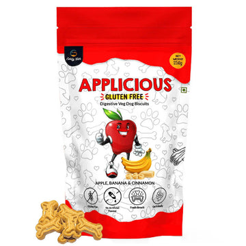 Goofy Tails Applicious Apple Banana and Cinnamon Biscuits for Dogs & Puppies 250g