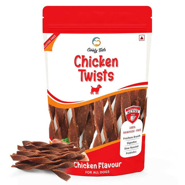 Goofy Tails Chicken Twists 100g for All Dog