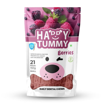 Happy Tummy Berries Dental Chew 21pcs S