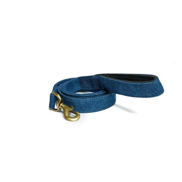 PetWale Blue Denim Leash with Padded Handle (Medium)