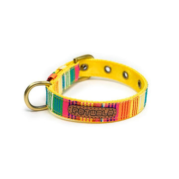 PetWale Colourful Stripes Belt Collar (Large)