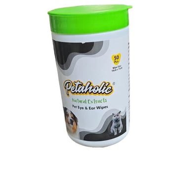 Petaholic Natural Extracts Pet Eye n Ear Wipes 50pcs