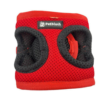 Petblush Red Flip Flap Airmesh Harness M