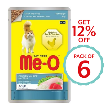 Me-O Chicken With Rice And Tuna 80g ( Multi-Pack)