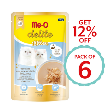 Me-O Delite Kitten Tuna Mousse 70g ( Multi-Pack)