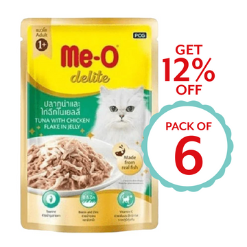 Me-O Delite Tuna With Chicken In Jelly 70g ( Multi-Pack)