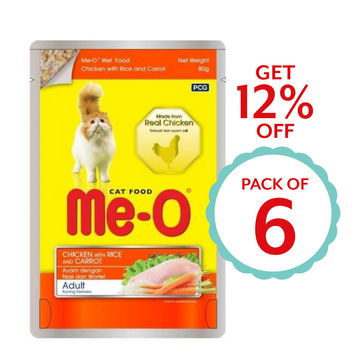 Me-o Chicken with Rice & Carrot 80g ( Multi-Pack)