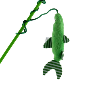 Trixie Playing Rod With Fish Plush Catnip