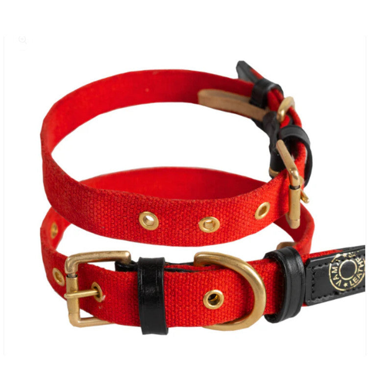 Vama Canvas Collar Red M