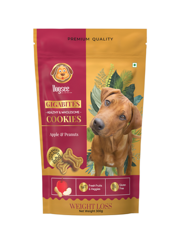 Dogsee Gigabites Apple & Peanuts Cookies 300g