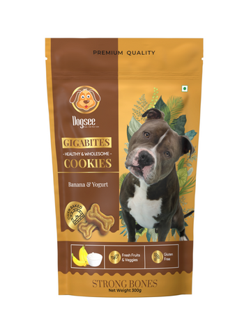 Dogsee Gigabites Banana & Yogurt Cookies 300g