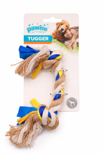 Pawise Floss Tugger 2 Knots Rope bone
