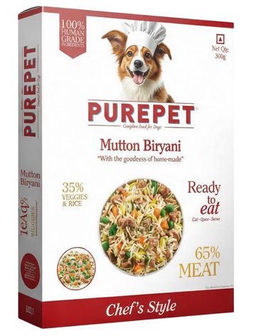 Purepet Mutton Biryani For Dogs 300g