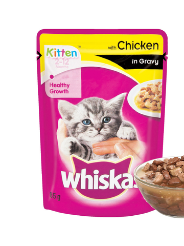 Whiskas Kitten Chicken in Gravy 85g