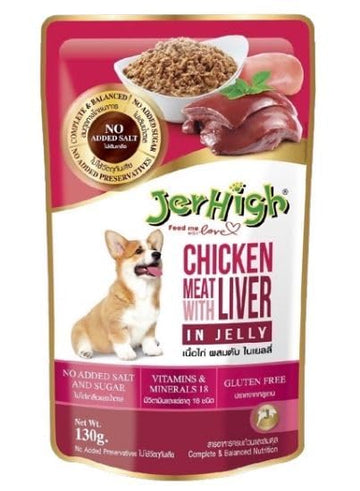 JerHigh Chicken n Liver in Jelly 130g
