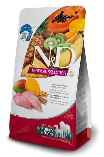 NnD Tropical Selection Chicken n Tropical Fruits Adult Med-Maxi 10kg