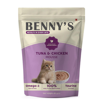BENNYS TUNA N CHICKEN WET FOOD 80GM