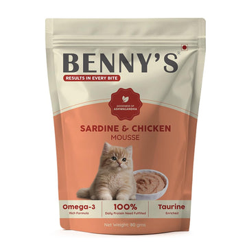 BENNYS SARDINE N CHICKEN MOUSE 80GM