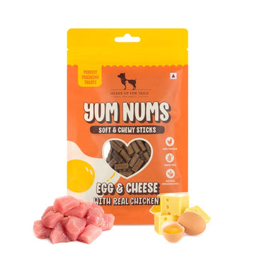 HUFT Yum Nums Egg n Cheese With Real Chicken Dog Treats 70gm