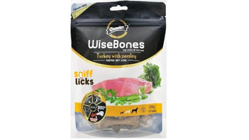 GNAWLERS TURKEY PARSLEY WISE BONE 200G-S