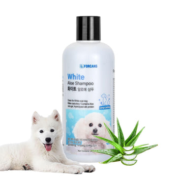 FORCANS DOG WHITE COAT ALOE SHAMPOO 300ML