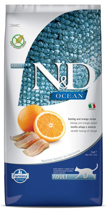 N&D Ocean (GF) Herring & Orange Cat Dry Food Adult 5kg