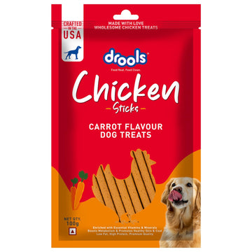 Drools Dog Treats Chicken n Carrot Sticks 100g