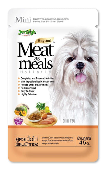 JerHigh Meat as Meals Chicken Meat With Pumpkin Recipe 45gm