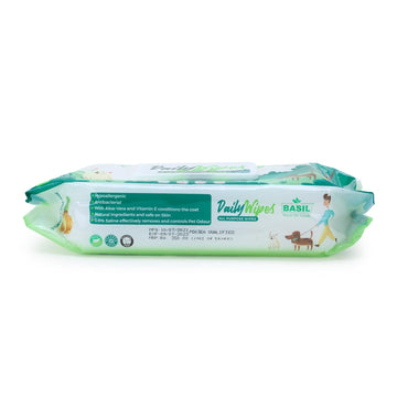 Basil Pet Wipes (80 Sheet)