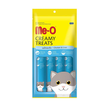 Me-o Creamy Treats Chicken n Liver With Goat Milk 60gm
