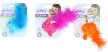 Pawise Wool Mice Cat Toy