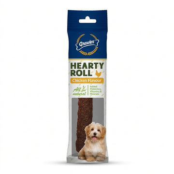 GNAWLERS HEARTY ROLL CHICKEN FLAVOUR 40GM