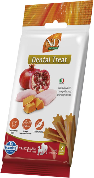 N&D DENTAL TREAT CHICKEN PUMPKIN AND POMEGRANATE 60G