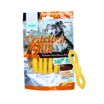 Basil Calcium Milk Dental Chew Bone 90g