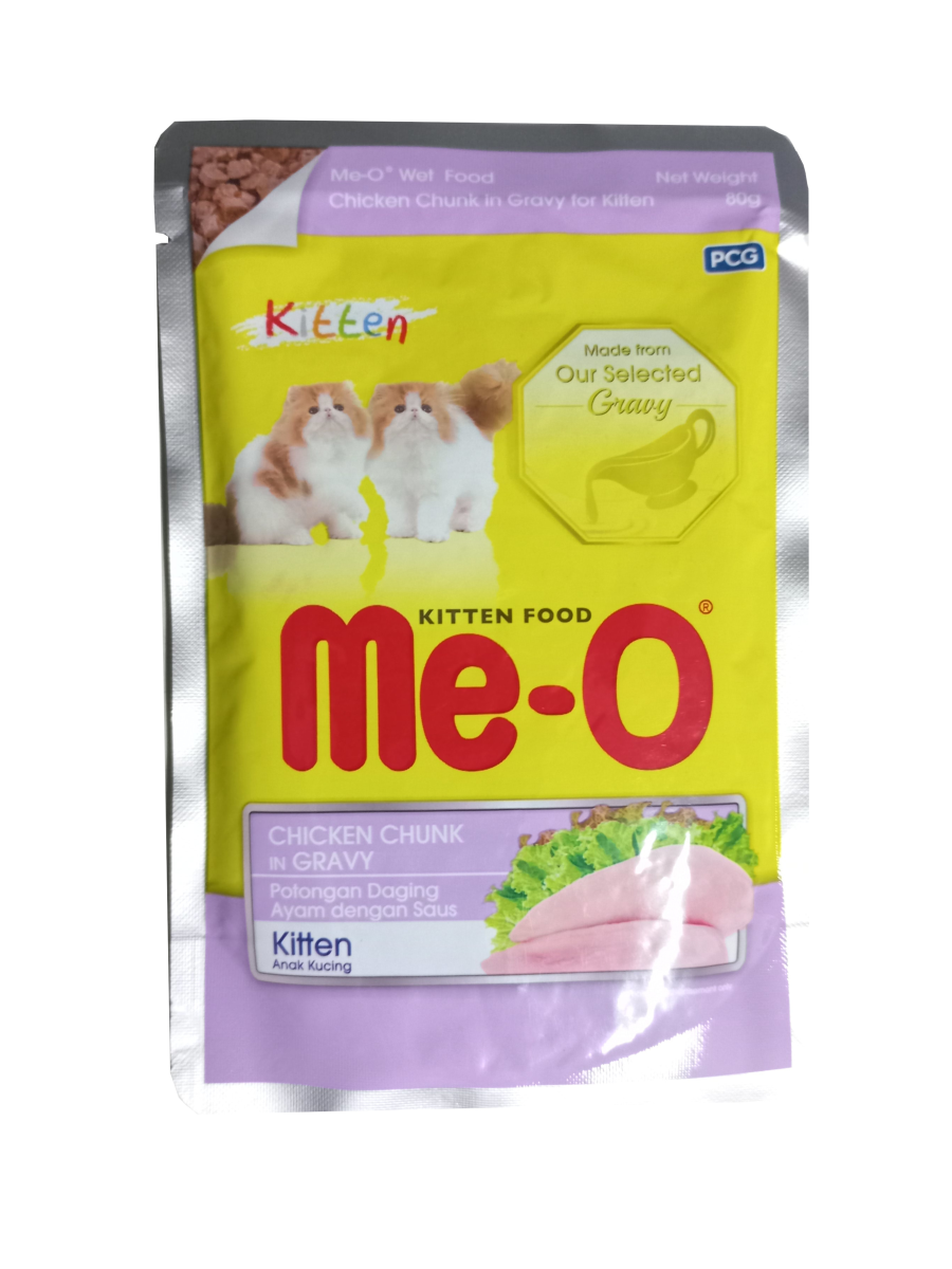 Me-o Kitten Chicken Chunk in Gravy 80g