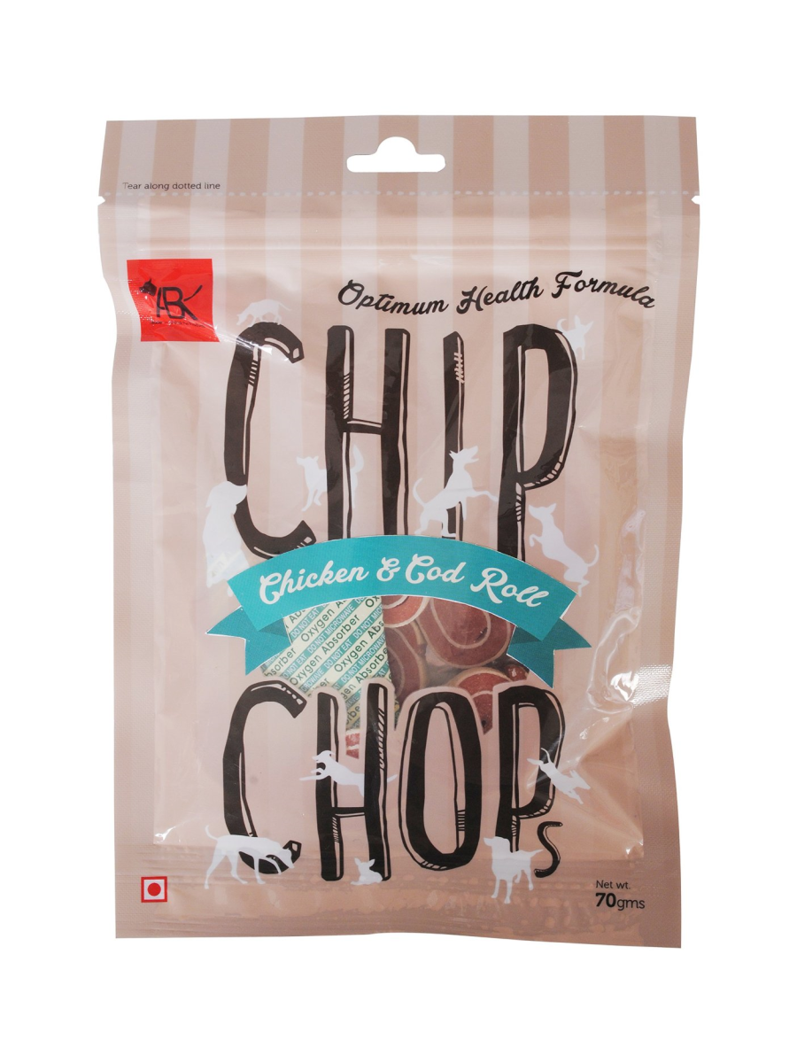 Chip Chops Chicken & Cod Roll 70g