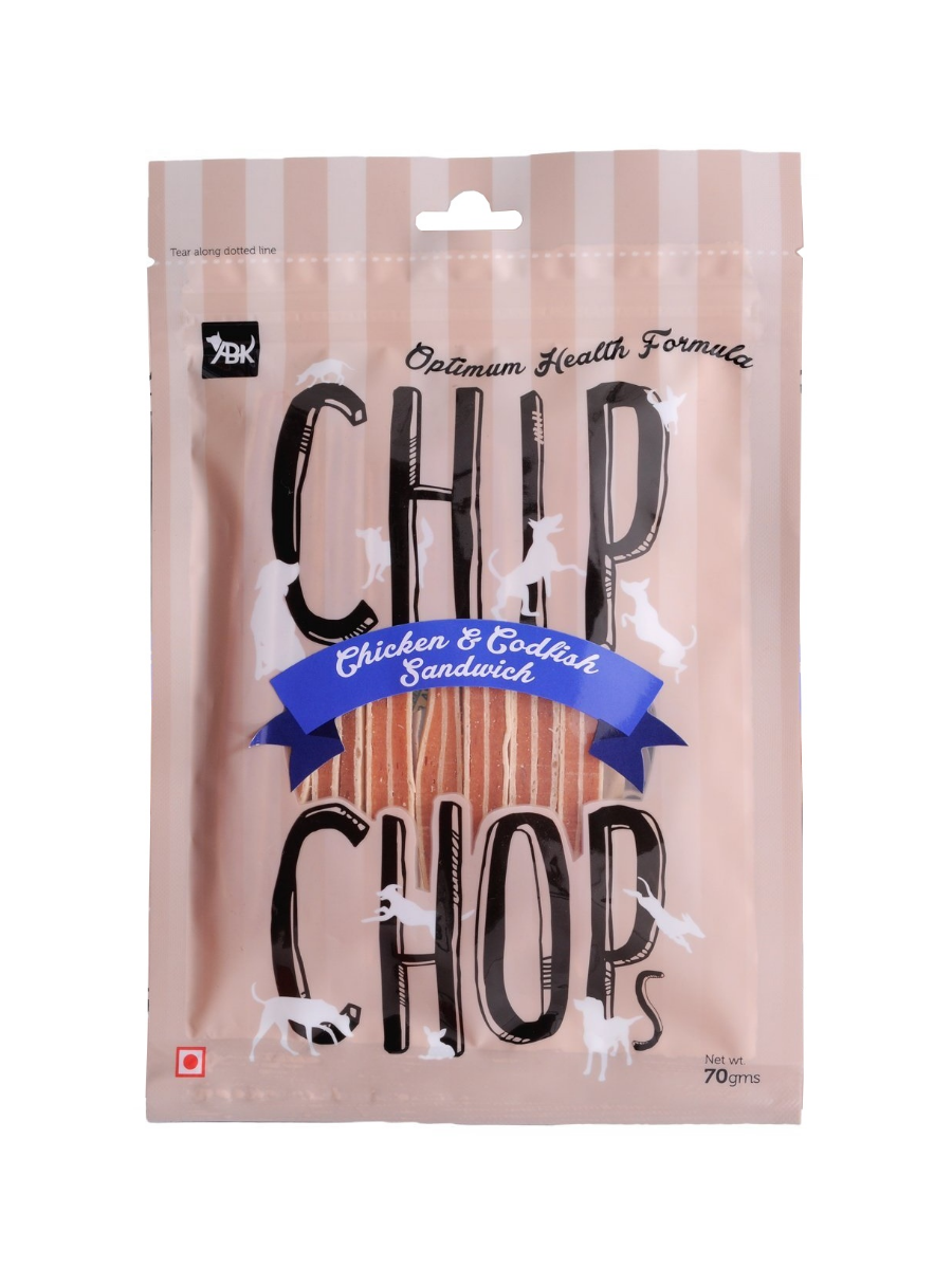 Chip Chops Chicken & Codfish Sandwich 70g