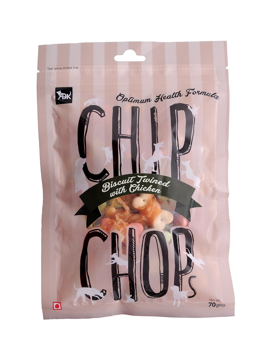 Chip Chops Biscuit Twined with Chicken 70g