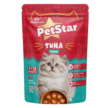 Petstar Cat Kitten Tuna Gravy 85g