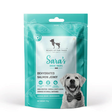 HUFT Sara Doggie Dehydrated Salmon Jerky Dog Treats 70gm