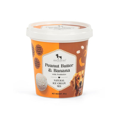 HUFT Peanut Butter N Banana N Natural Ice Cream Mix Dog Treats 40gm
