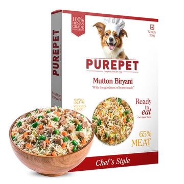 PurePet Mutton Biryani Fresh Dog Food 300gm