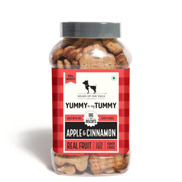 HUFT Yummy n Tummy Apple n Cinnamon Dog Biscuits 320gm